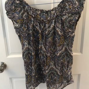 J. Crew cotton paisley top, used